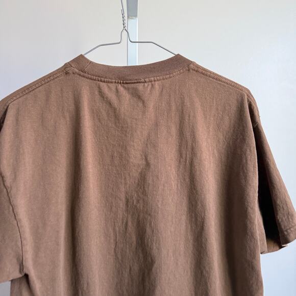 Santa Cruz sz M brown spell out short sleeve T-shirt - Picture 7 of 8